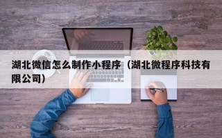 桐乡湖北微信怎么制作小程序（湖北微程序科技有限公司）
